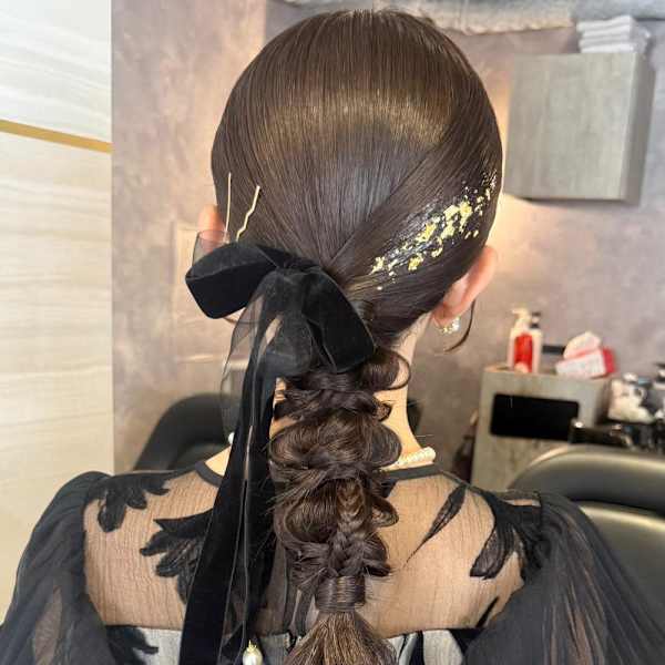 《ゆい》編みおろし/結婚式ヘア/ヘアアレンジ