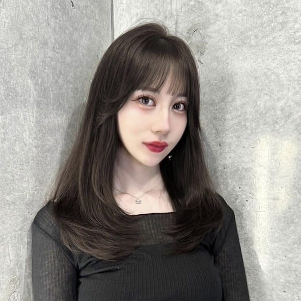 *透けグレージュくびれヘアロング*美髪【Zina梅田】