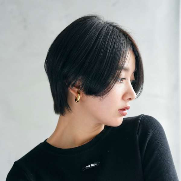 髪質改善ワンレンショートボブ美髪*Zina