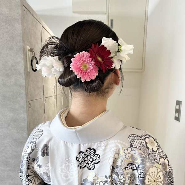 【Nanaka】卒業式ヘアセット/カチモリ/生花/袴着付け