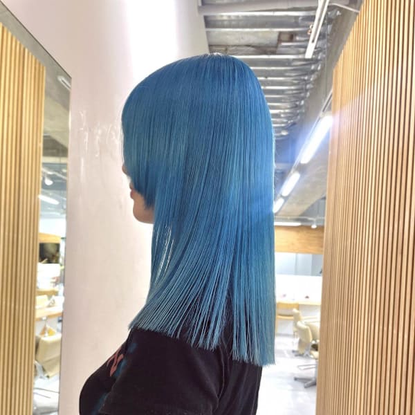 【rizu】#水色カラー #ターコイズブルー #ハイトーン