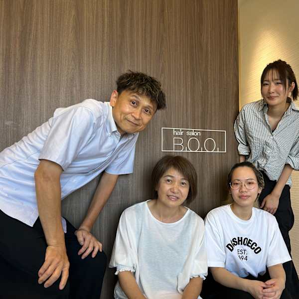 ヘアーサロン B.O.O.【ビーオーオー】のスタッフ紹介。ヘアーサロンB.O.O.