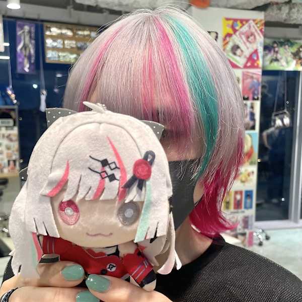 にじさんじ 石神のぞみ シルバー ホワイト ピンク ウルフカ