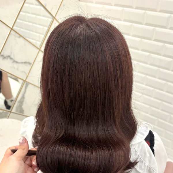 ブリーチなしピンクブラウン*まゆ