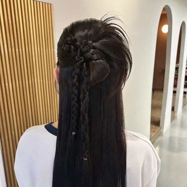 【nanaka】ハーフカチモリ/カチモリ/ハーフアップ