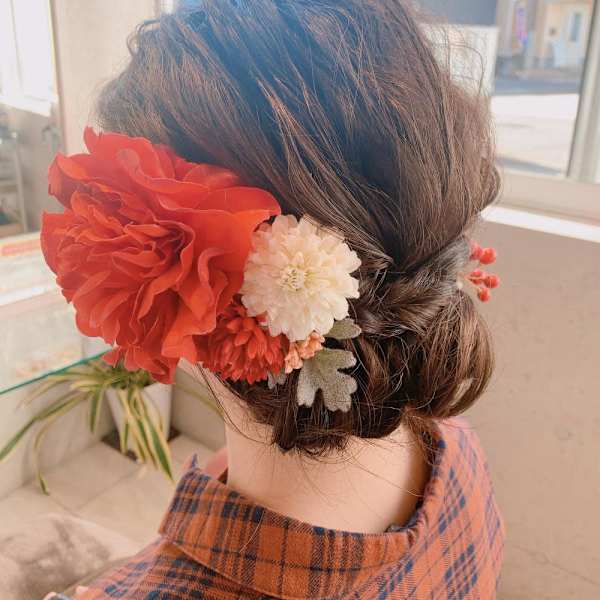 上品で華やかな和装アレンジ