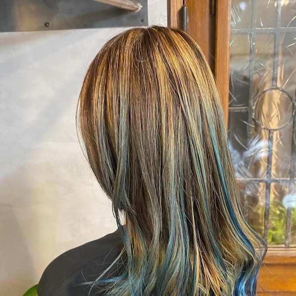 白髪ぼかしハイライト、デザインカラー