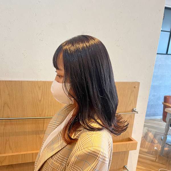 ナチュラルブラウン×オレンジ