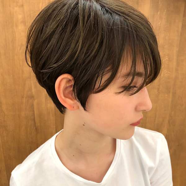 ショート・ボブ/白髪ぼかし/ハイライト/絶壁解消/40代