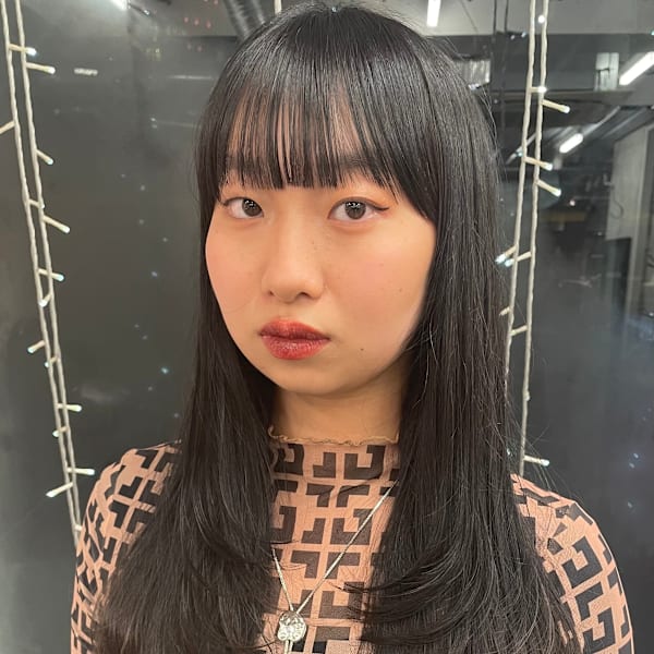 ロングフェイスレイヤー × 韓国レイヤー × レイヤーカット