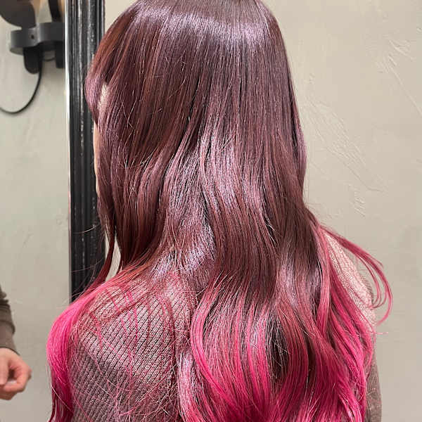 グラデーション × ピンク