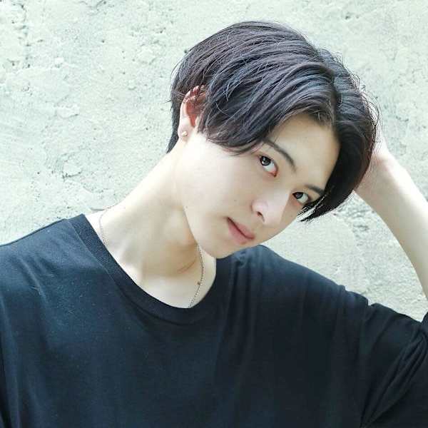 ナチュラルセンターパートブルーブラック