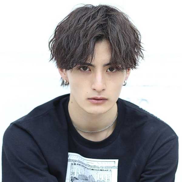 波巻き無造作ハーフアップ