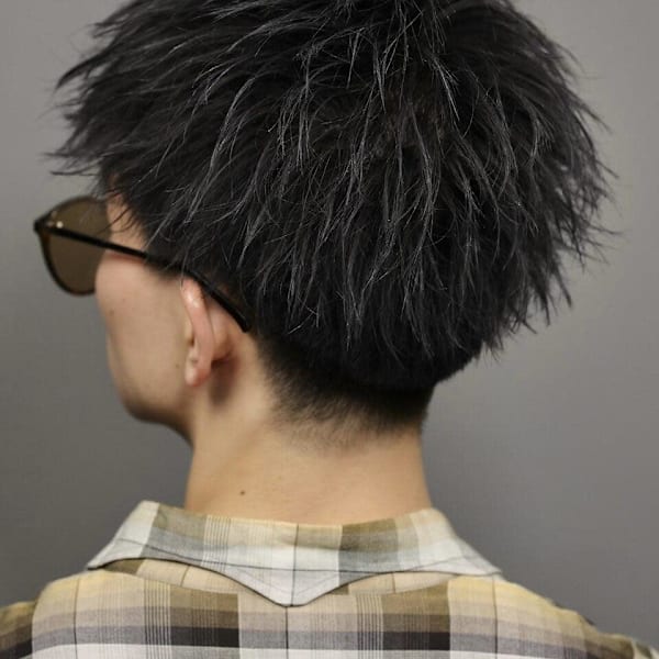 メンズ【ダウンバングショート】ツイストパーマ