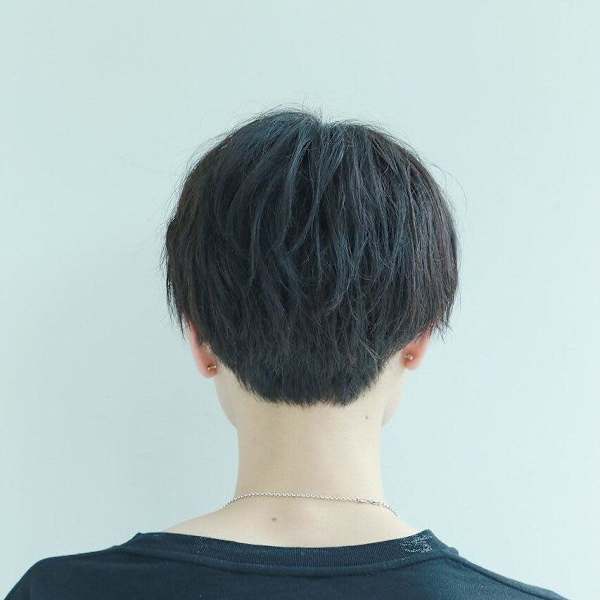 ナチュラルセンターパートブルーブラック