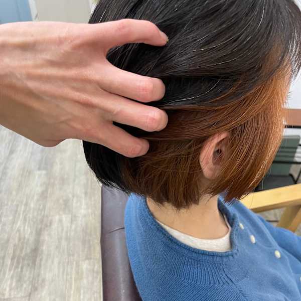 ボブインナーカラー