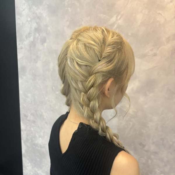 ツイン編み込みセット