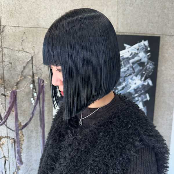 ブルーブラック/ブルーカラー/韓国カラー/コリアンブルー