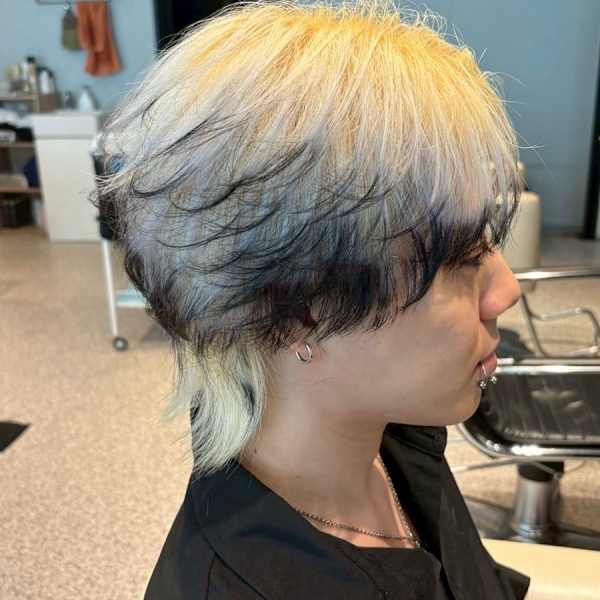 メンズカット/ダブルカラー