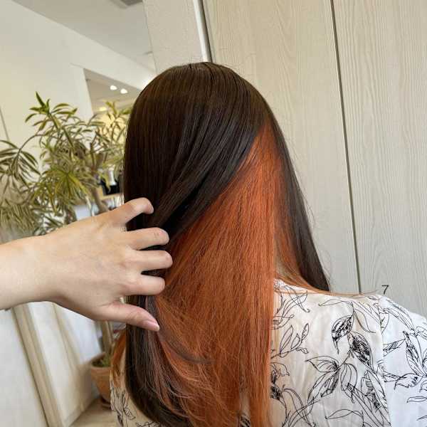 オレンジカラー/インナーカラー/推しカラー