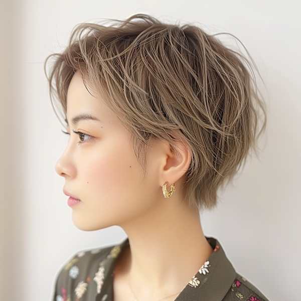 20代30代40代 大人外国人風マニッシュショート