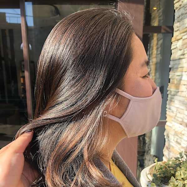 大人インナーカラー