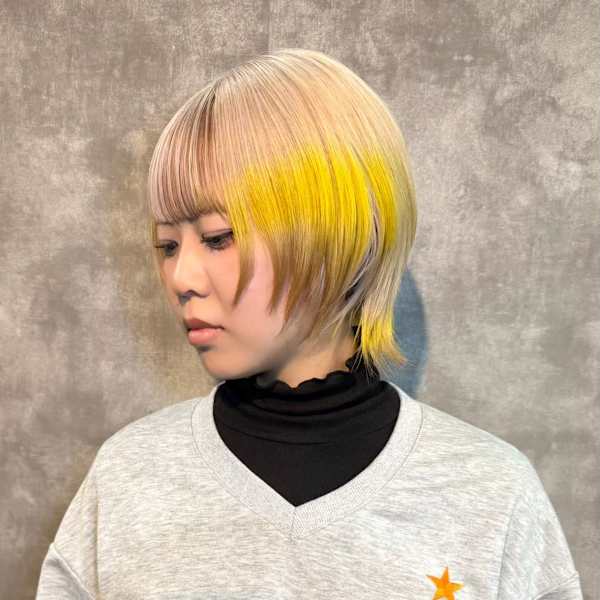 ルーツカラー　デザインカラー　ハイトーン　表参道/原宿