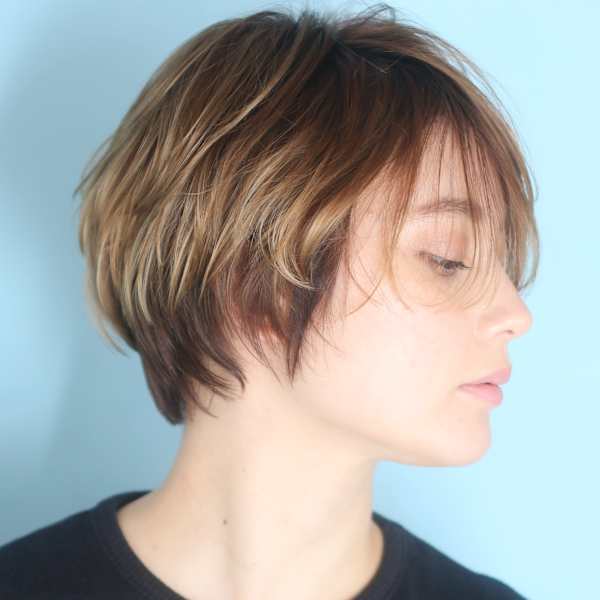 ショート・ボブ/丸顔/前髪あり/絶壁解消/30代/40代/5