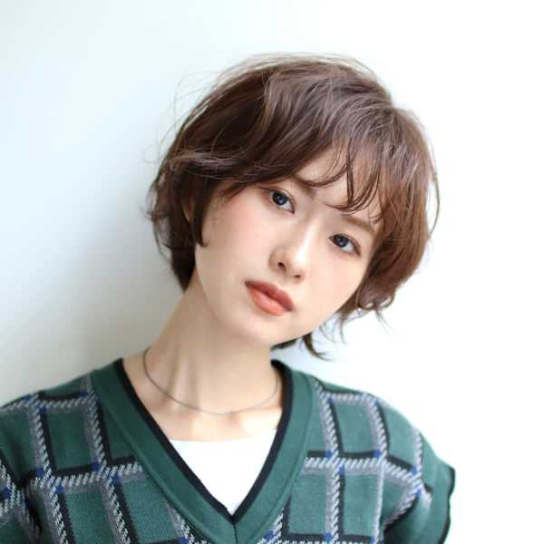 大人可愛いショートボブ