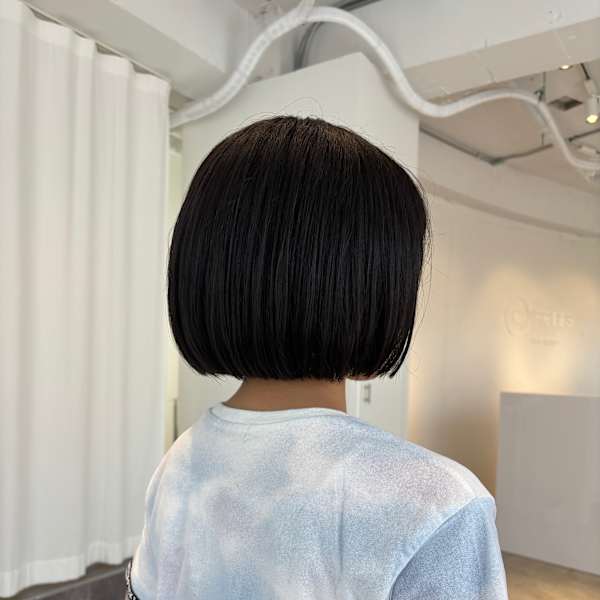 簡単スタイリングボブのキッズカット