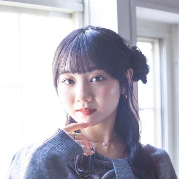 お団子サイドハーフアップ