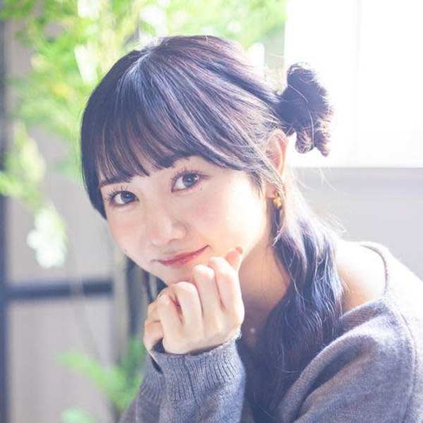 お団子サイドハーフアップ