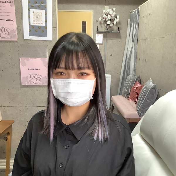 イヤリングカラー シールエクステ（beforeあり）