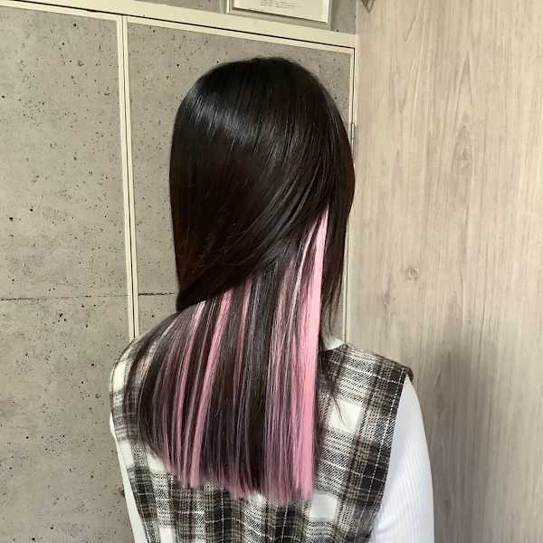 インナーカラー シールエクステ