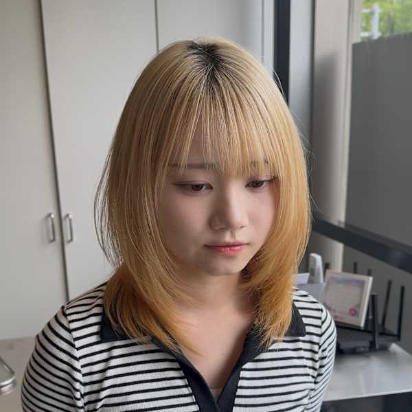 髪質改善グレージュカラーカーキベージュレイヤーロング錦糸町