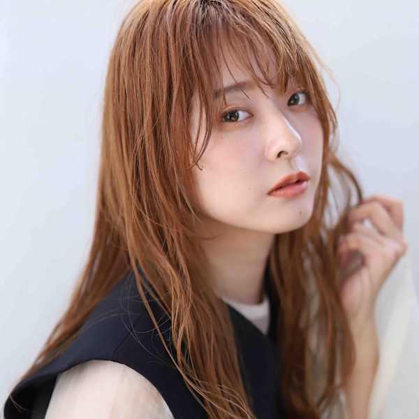 オレンジベージュロング