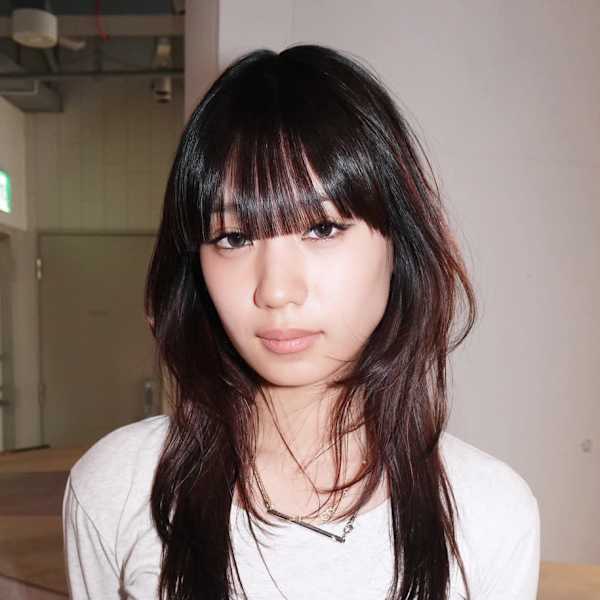 おくれ毛美髪ウルフレイヤー顔周りレイヤー_ba548991