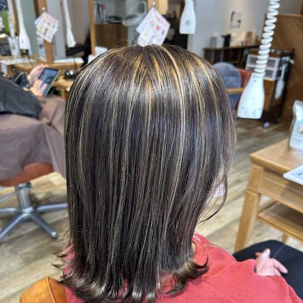 白髪ボカシ×コントラストハイライト