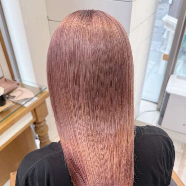 渋谷/ミニウルフ/ホワイトグレージュ/デジタルパーマ/小顔