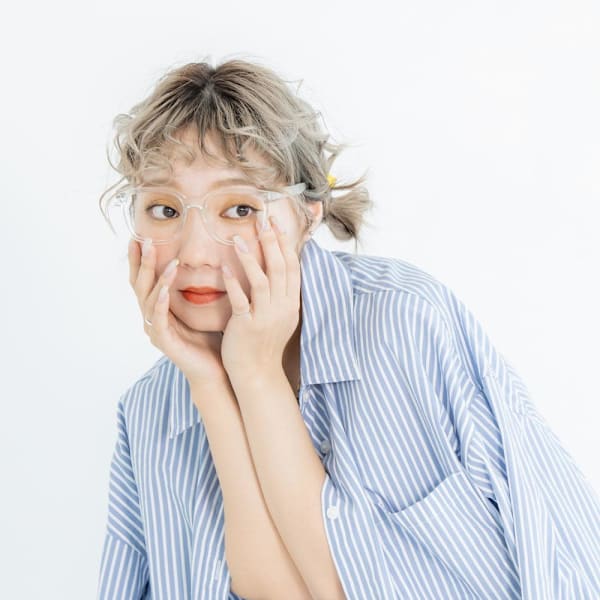 ケアブリーチ♪透明感ブロンドベージュ