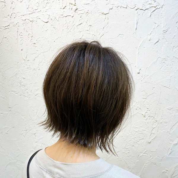 【Flor】*外はねロブ+ネイビーブラウン*