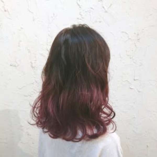 【Flor】*グラデーション+イルミナ+バーガンディ*