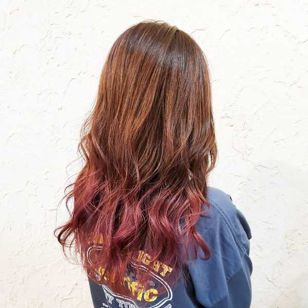 【Flor】*グラデーション+バーガンディ+ブラウン*