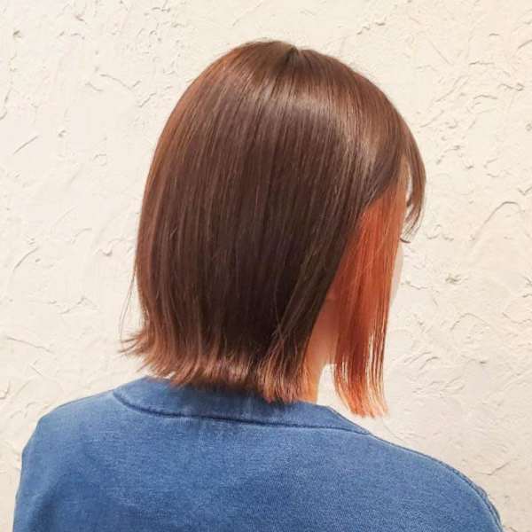 【Flor】*イヤリングカラー+オレンジ×ベージュ*