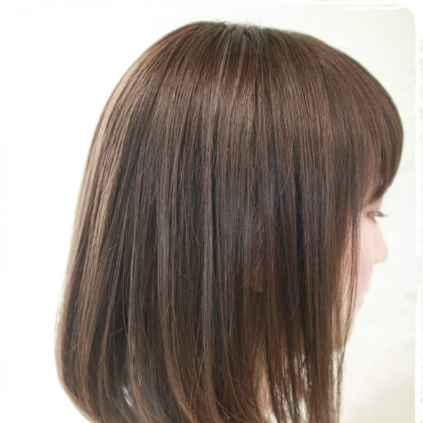 ≪大人かわいいBOB×キャラメルベージュの3Dカラー≫