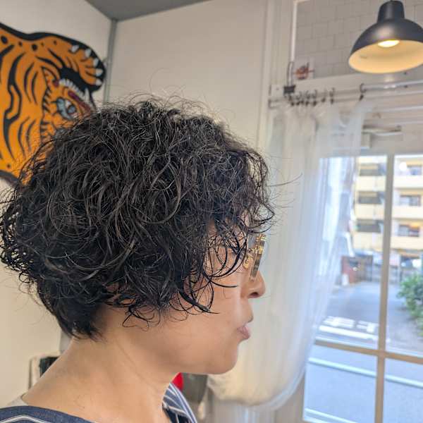 ショートボブ+パーマ