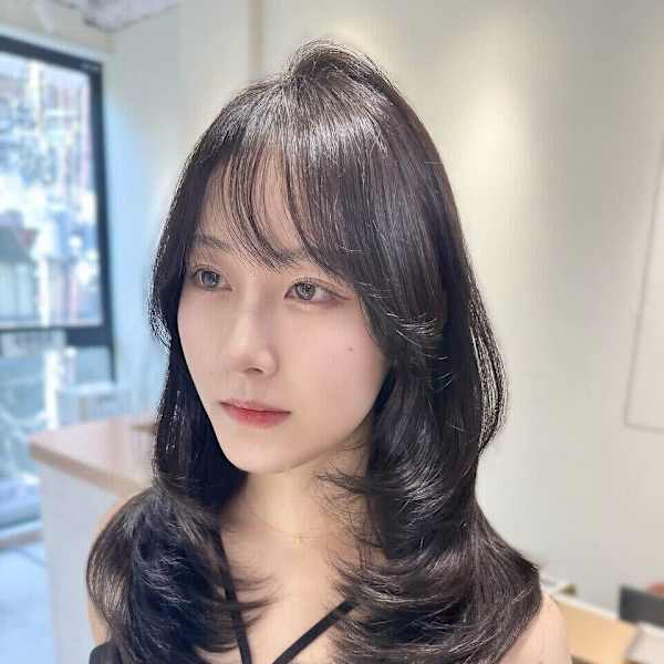 髪質改善*ハイレイヤーくびれヘア*美髪【Zina京都河原町】|Zina 京都河原町 韓国顔周りカット/前髪カット/髪質改善【ジーナ】