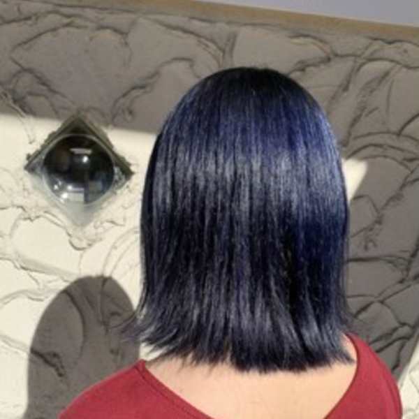 ネイビーブルー|ハイトーンカラー|切りっぱなし【花巻|北上】|Nadia by charis【ナディアバイカリス】 花巻 | 北上