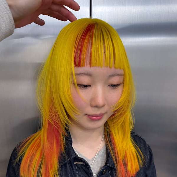 セクションカラー デザインカラー ハイトーン 原宿/表参道