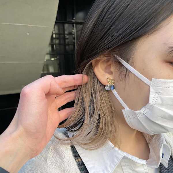 ミルクティーベージュ/外はね/イヤリングカラー|ACT 仙台店